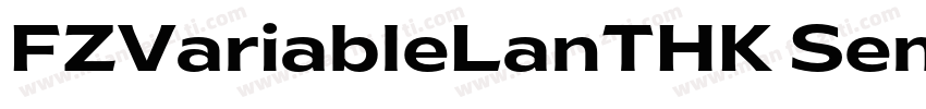 FZVariableLanTHK Sem字体转换